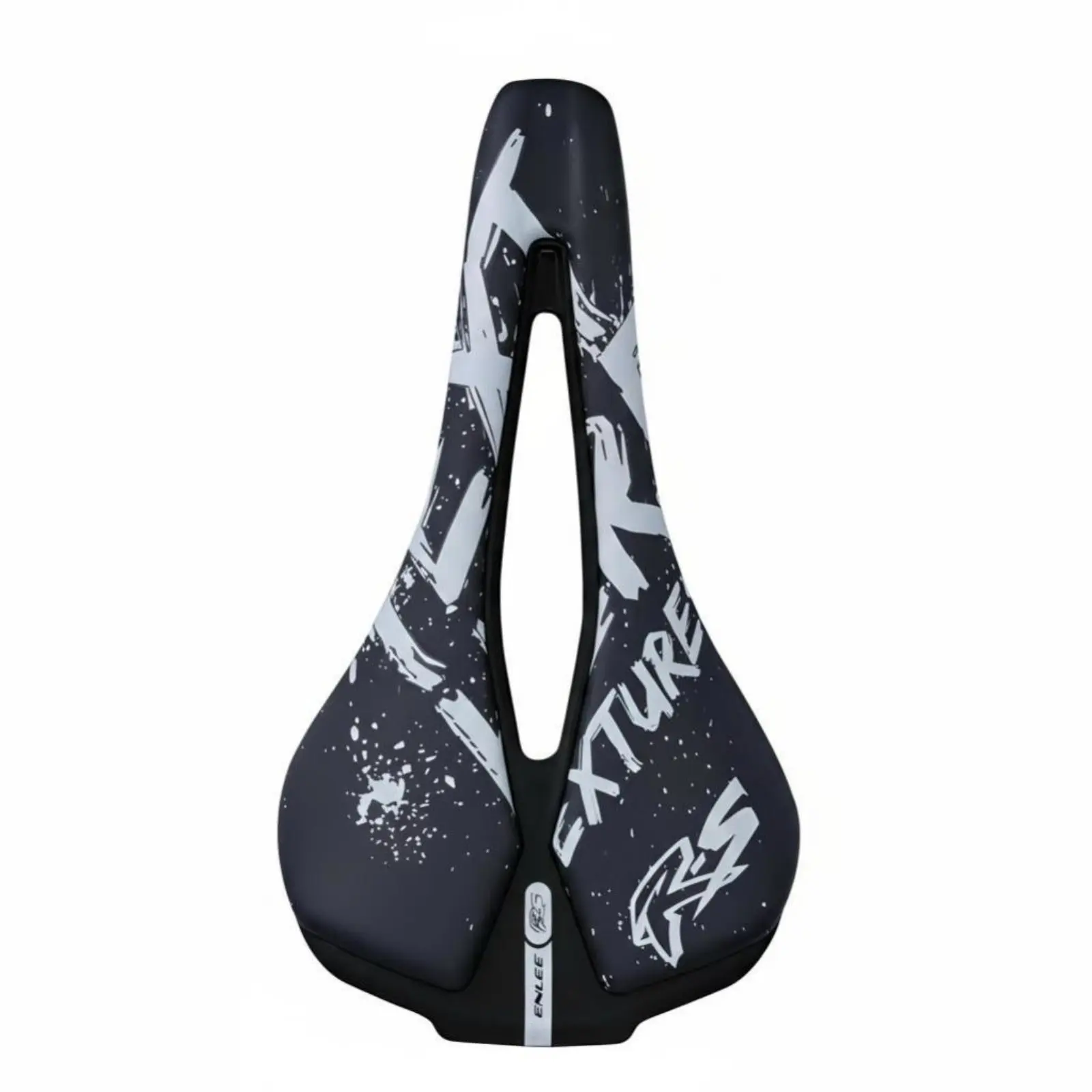 

Personalized Hollow Ventilated Bike Saddle, Steel Rail, Lightweight, Ergonomic, Graffiti Design, for Folding Bike