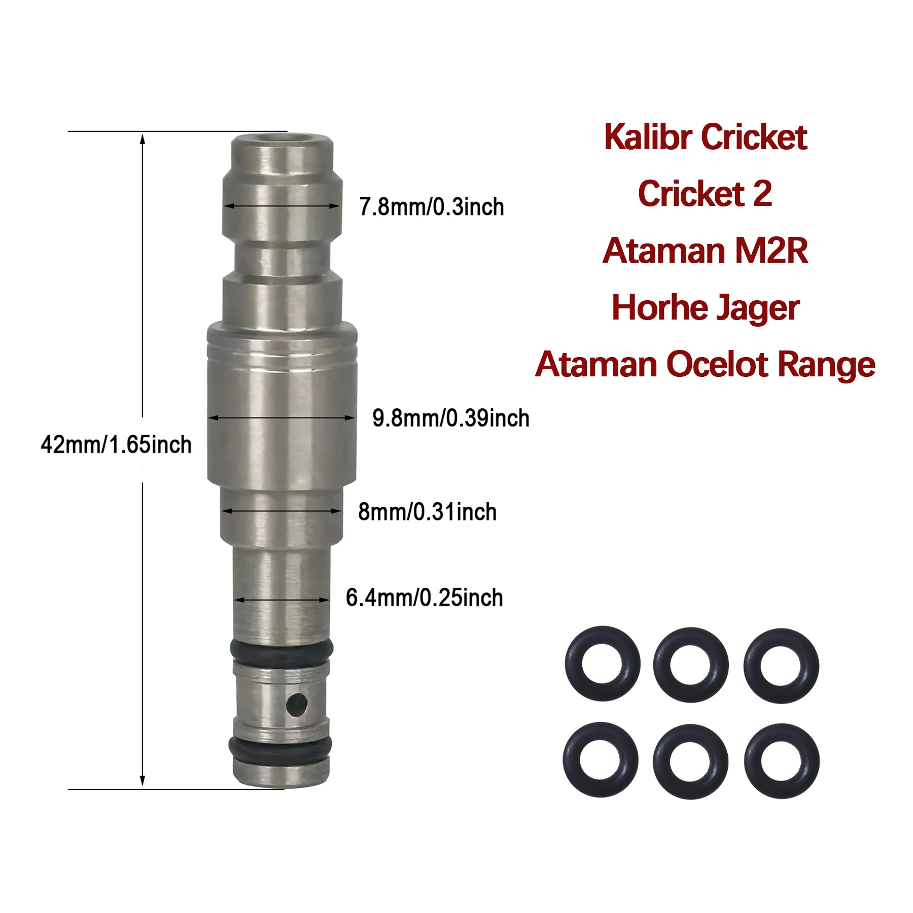 Air Filling Charging Probe for Cricket Ataman, WEIHRAUCH, BSA, Walther Rotex, BROCOCK, Artemis Snowpeak, SMK, Hatsan