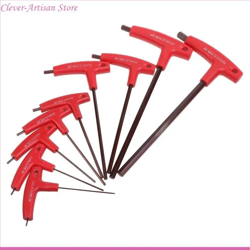 E06B 9 Pieces/Atur Tahan Tahan Untuk Set Kunci H1.5-H10 T-Handle Allen Wrench Set untuk fakta