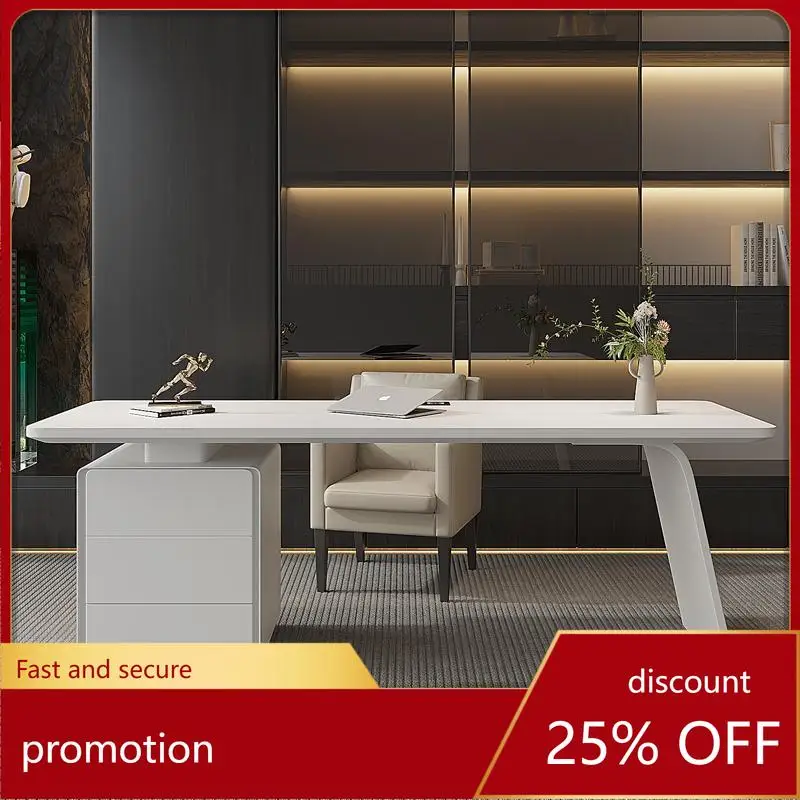 

paint desk light luxury simple modern office desk chair writing desk