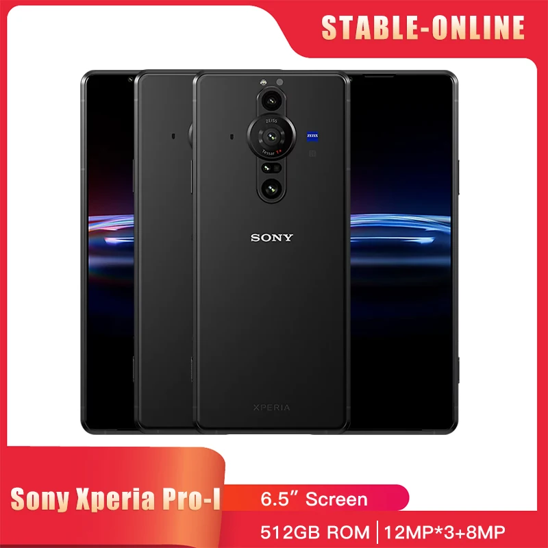 Original Sony Xperia Pro I XQ-BE72 5G Mobile Phone Pro1 512GB Dual SIM NFC 6.5'' 12MP+8MP Snapdragon 888 Octa-Core Pro i phone