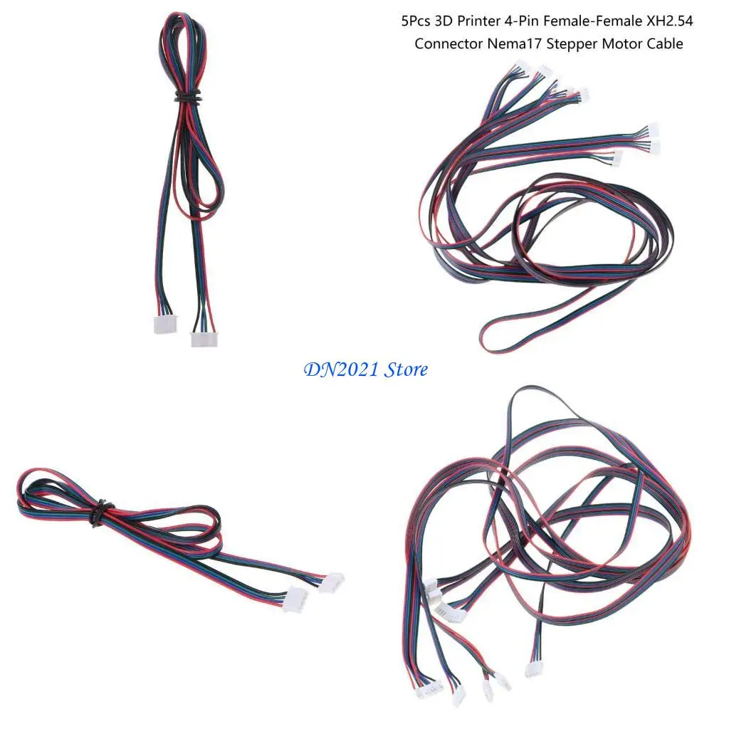 

F3KE XH2.54 Motor Connector Cables 4Pin to 4pin White Terminal Stepper Motor Wires