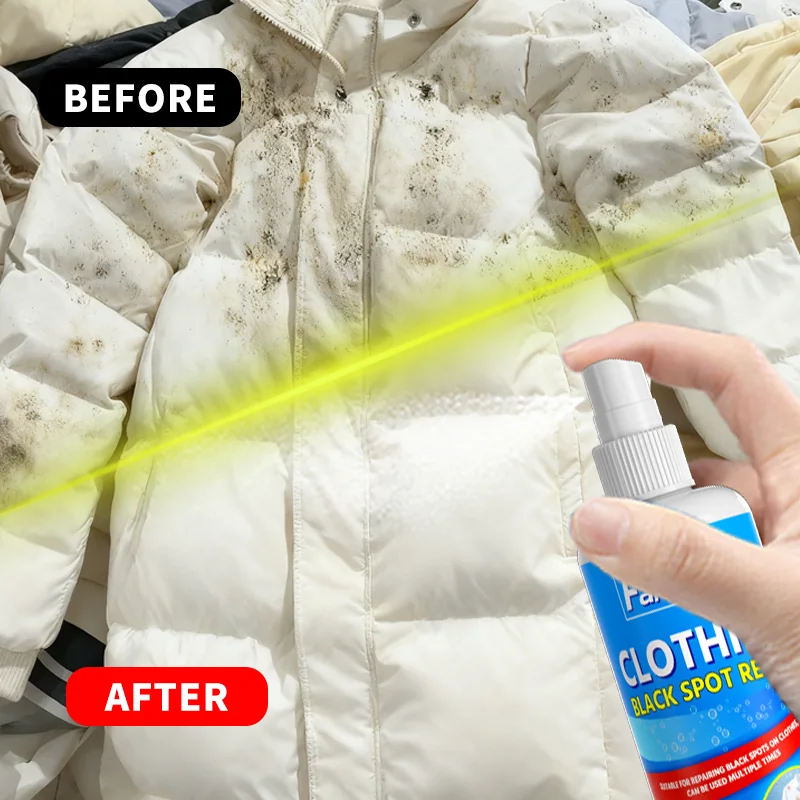بخاخ إصلاح البقع السوداء من Farienne Clothing - 100 مل مرمم قماش سريع المفعول للقالب والبقع وتغير لون الملابس #4