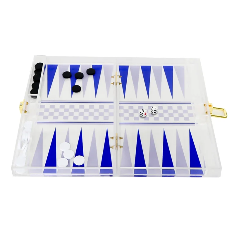

Best Backgammon Board Game Travel Set Portable Strategy Board Game Playing Dices Cups