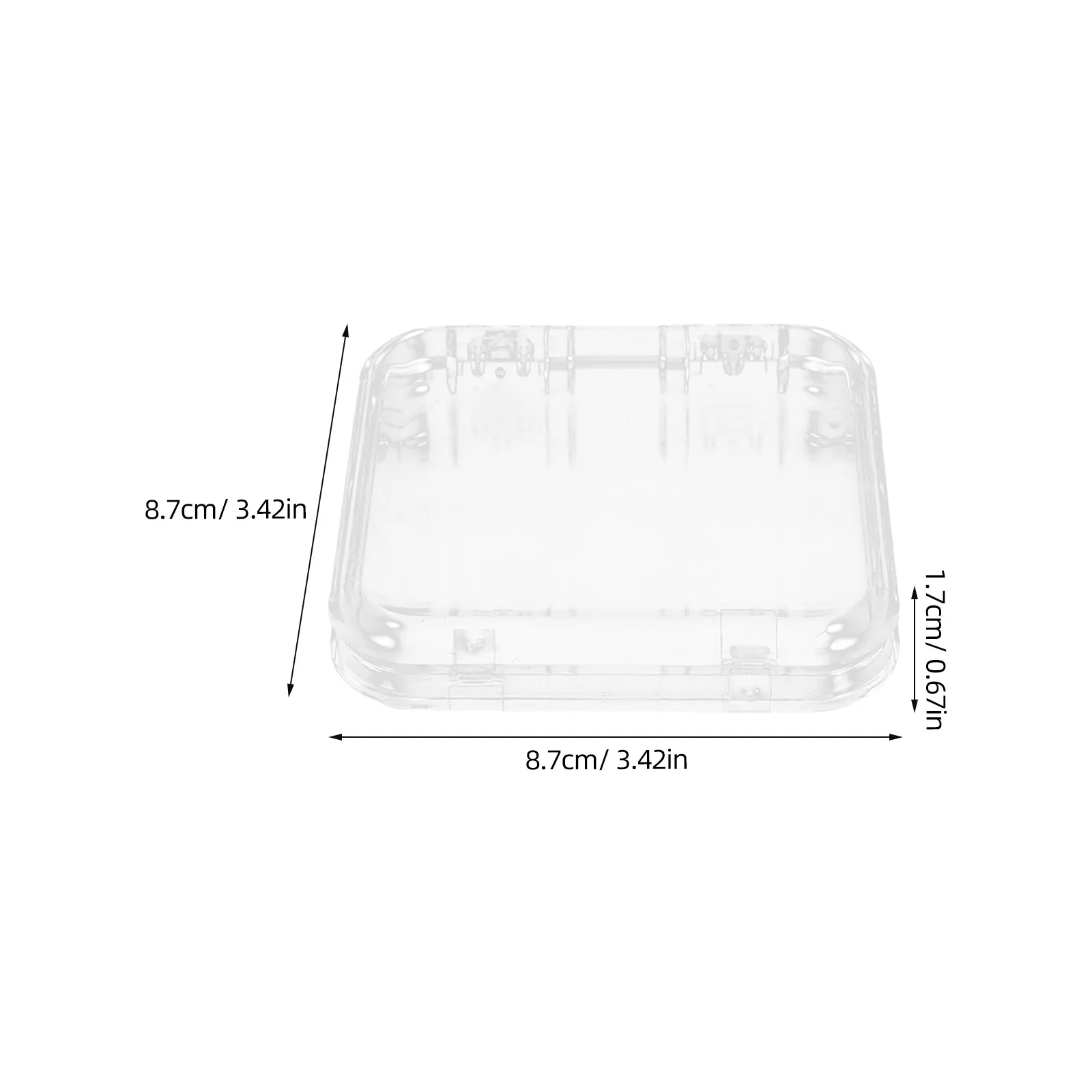 24 pezzi portagioie trasparente organizer per unghie portatile custodia trasparente per accessori aziendali da salone portagioie trasparente