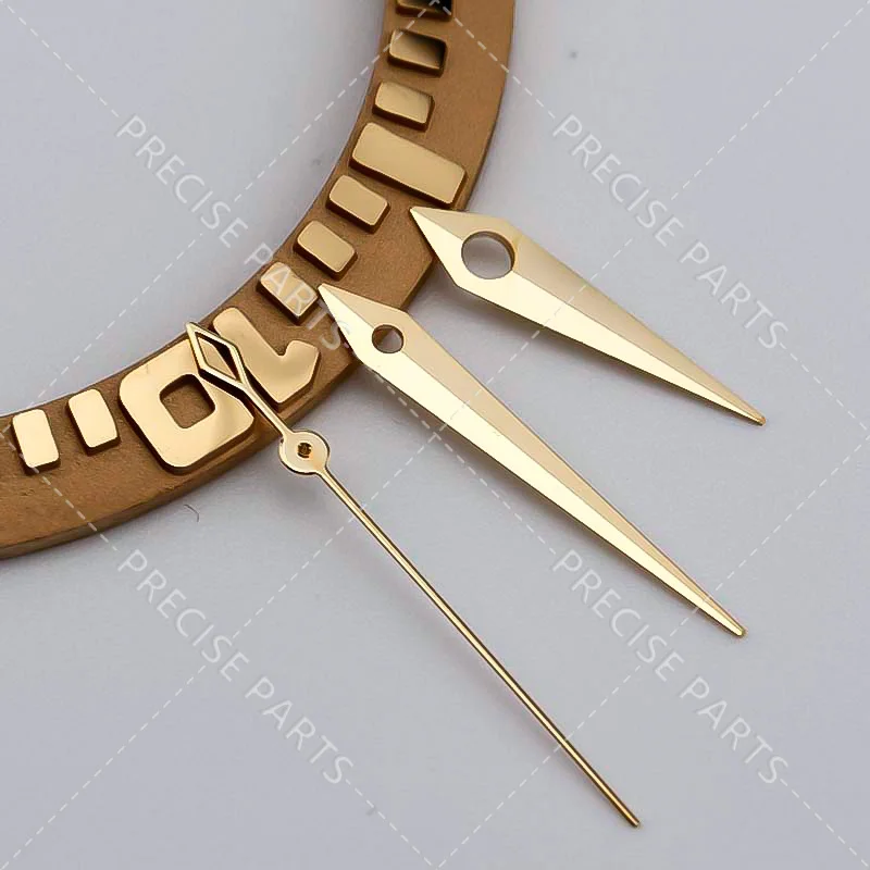 Set di lancette per orologio stile cocktail modificate in argento per l'ago del movimento NH35 38 Sostituisci gli accessori dell'orologio