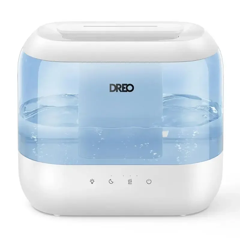 Dreo 4L Humidifier for Bedroom, Cool Mist Top-Fill Ultrasonic Humidifiers with Essential Oils, 28dB Quiet