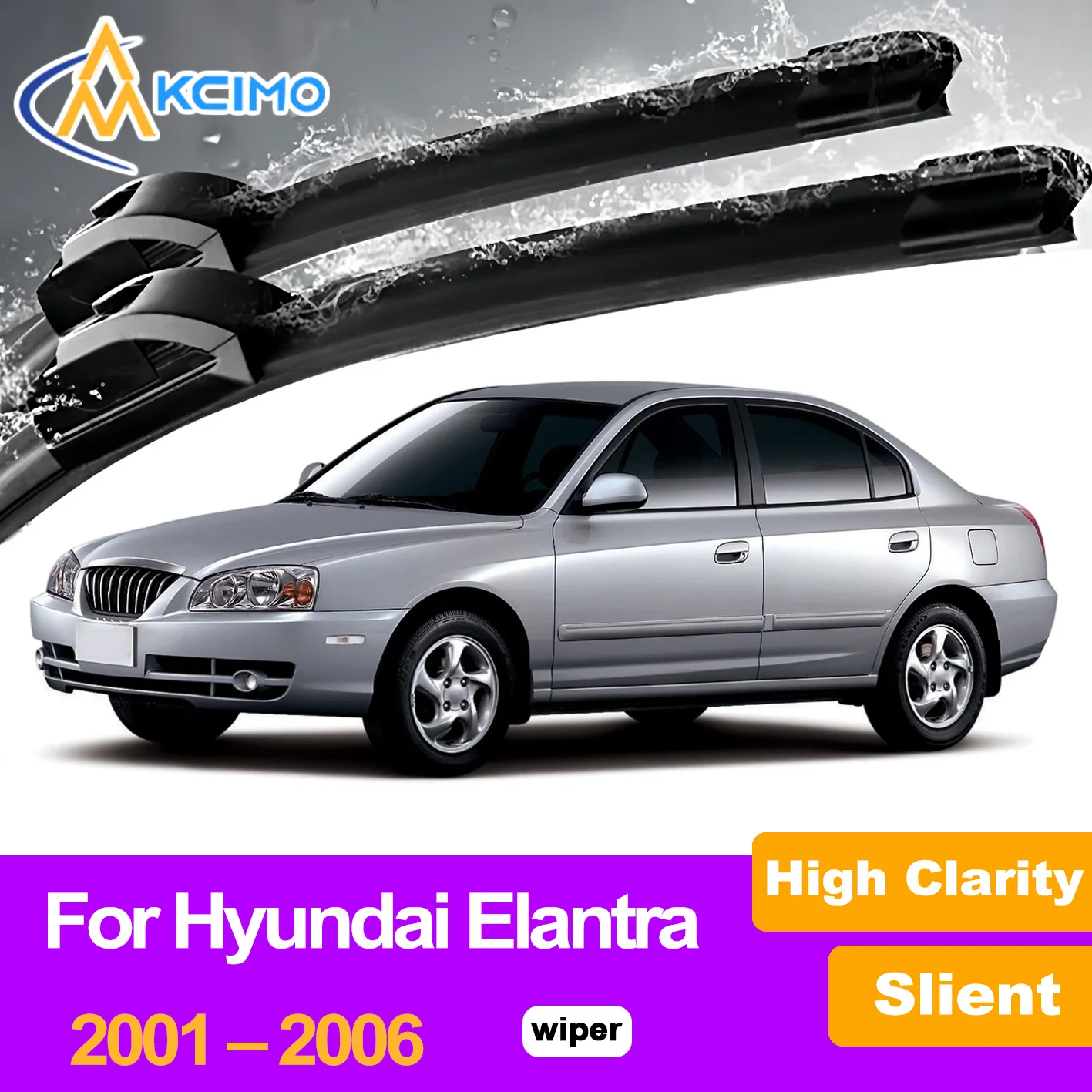 

2Pcs Front Windshield Wiper Blades For Hyundai Elantra XD 2001–2006 Hyundai Avante XD Windscreen Window Car Accessories
