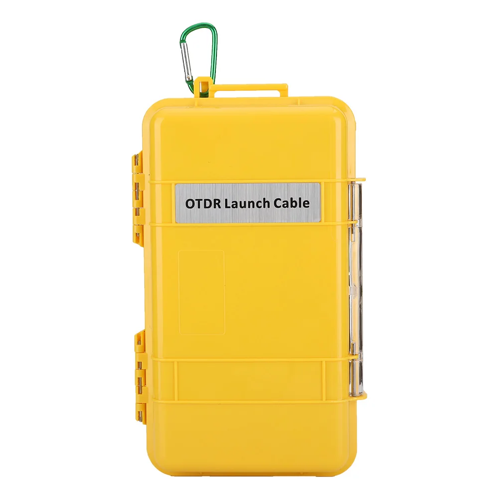 Fiber Optic OTDR Launch Cable Box Dead Zone Eliminator Fiber Ring SC/APC-SC/APC SM 1km