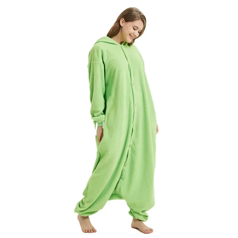 New 2025 Monster Mike Cosplay Kigurumi Adults Onesies Women Pajamas Fleece Costume Jumpsuit eqs9X