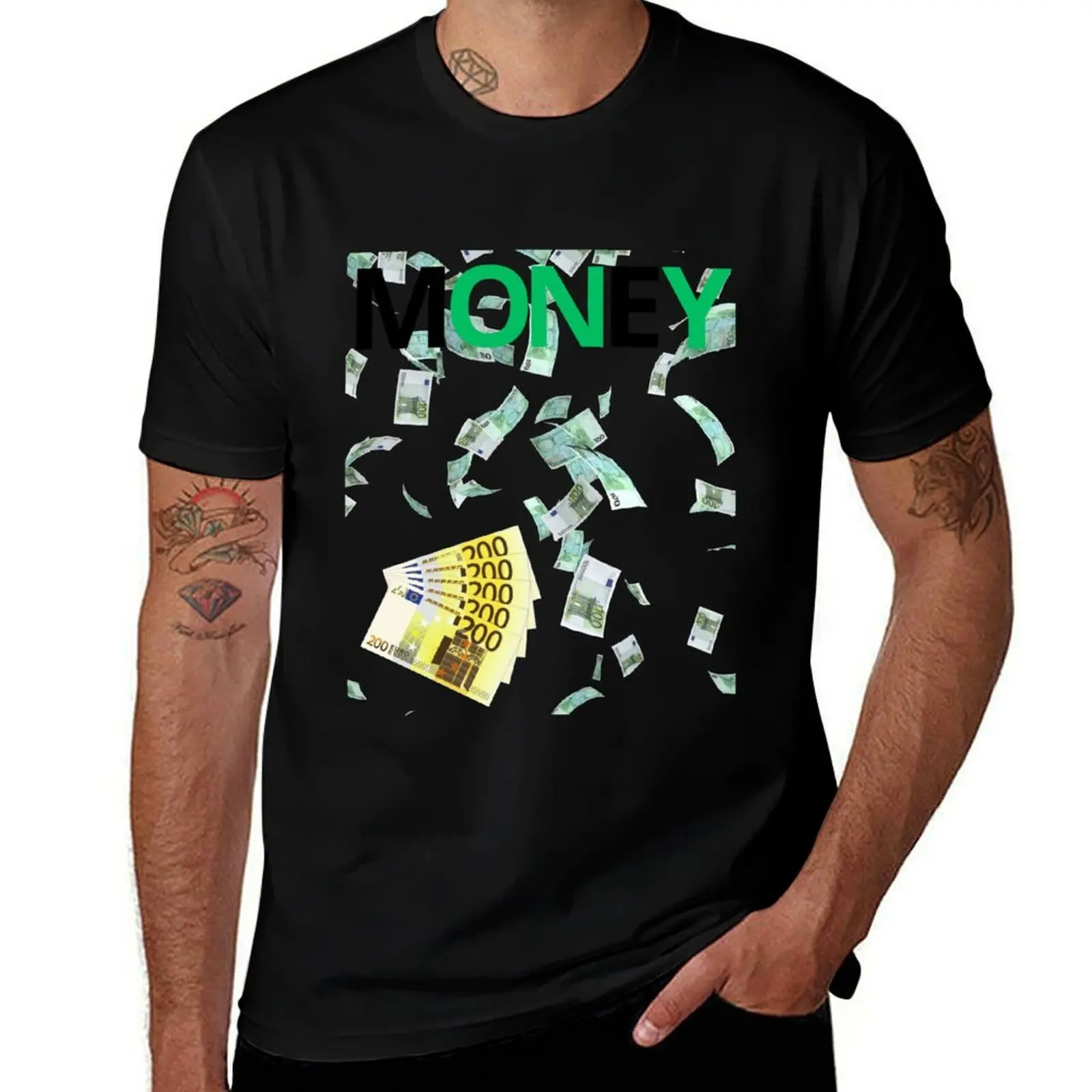 

Футболка MONEY, футболки с аниме, летние топы, новые подарки и футболки, винтажная футболка для мужчин