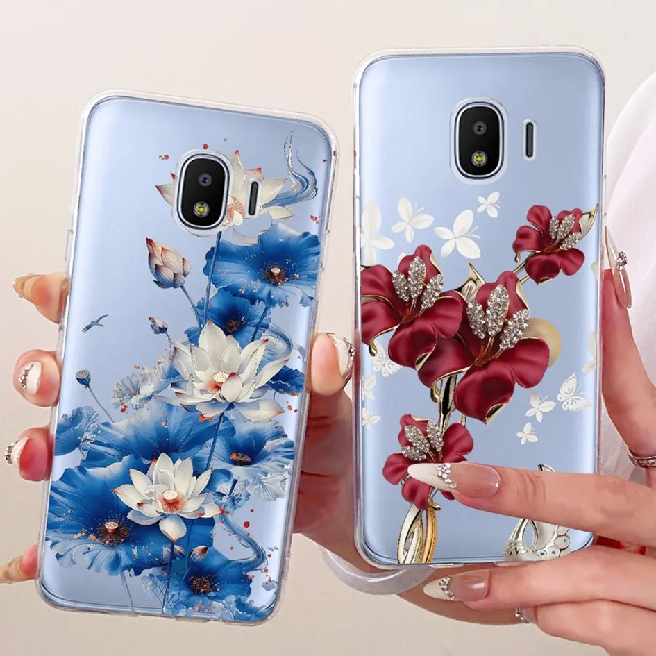 Per Samsung Galaxy J2 Core Custodia SM-J260F Moda Farfalla Morbida Sottile Copertura In Silicone Per Samsung J2 Pro 2018 Grand Prime Pro Capa