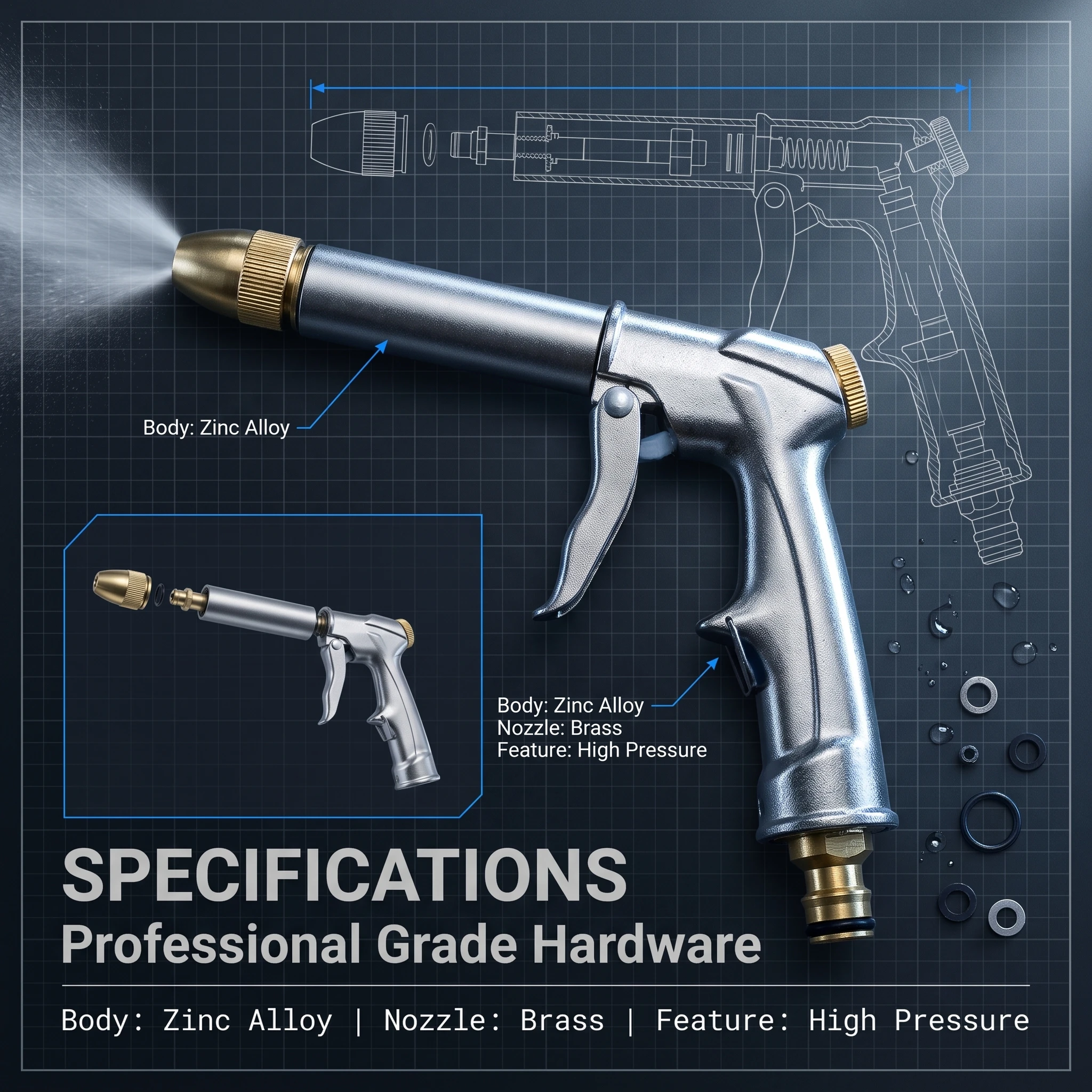 All Metal High Pressure Spray  - Gardening Tools Water review and price