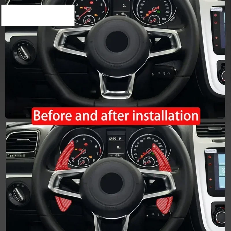 

Car Shift Equipment Semi Automatic Clutch Auto Steering Wheel Rear Shift Paddle For Volkswagen CC Lavida Touareg Scirocco GOLF 6