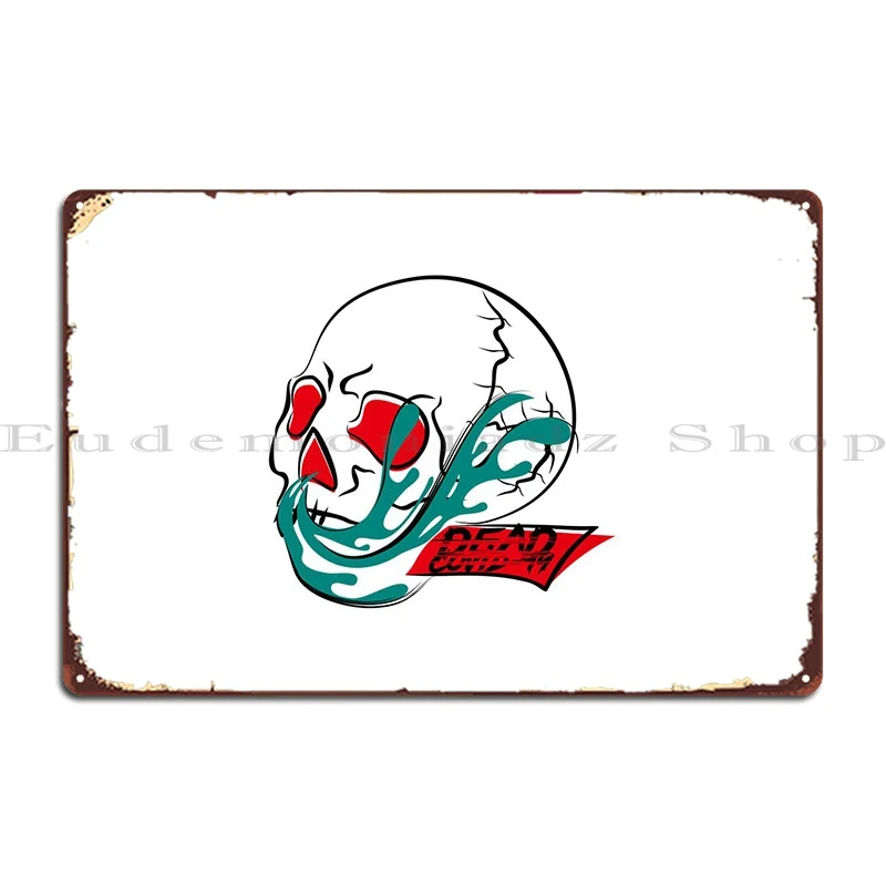 Skull Dead Covid 19 Metal Plaque Poster Club Bar Design Garage Living Room Customized Tin Sign Poster