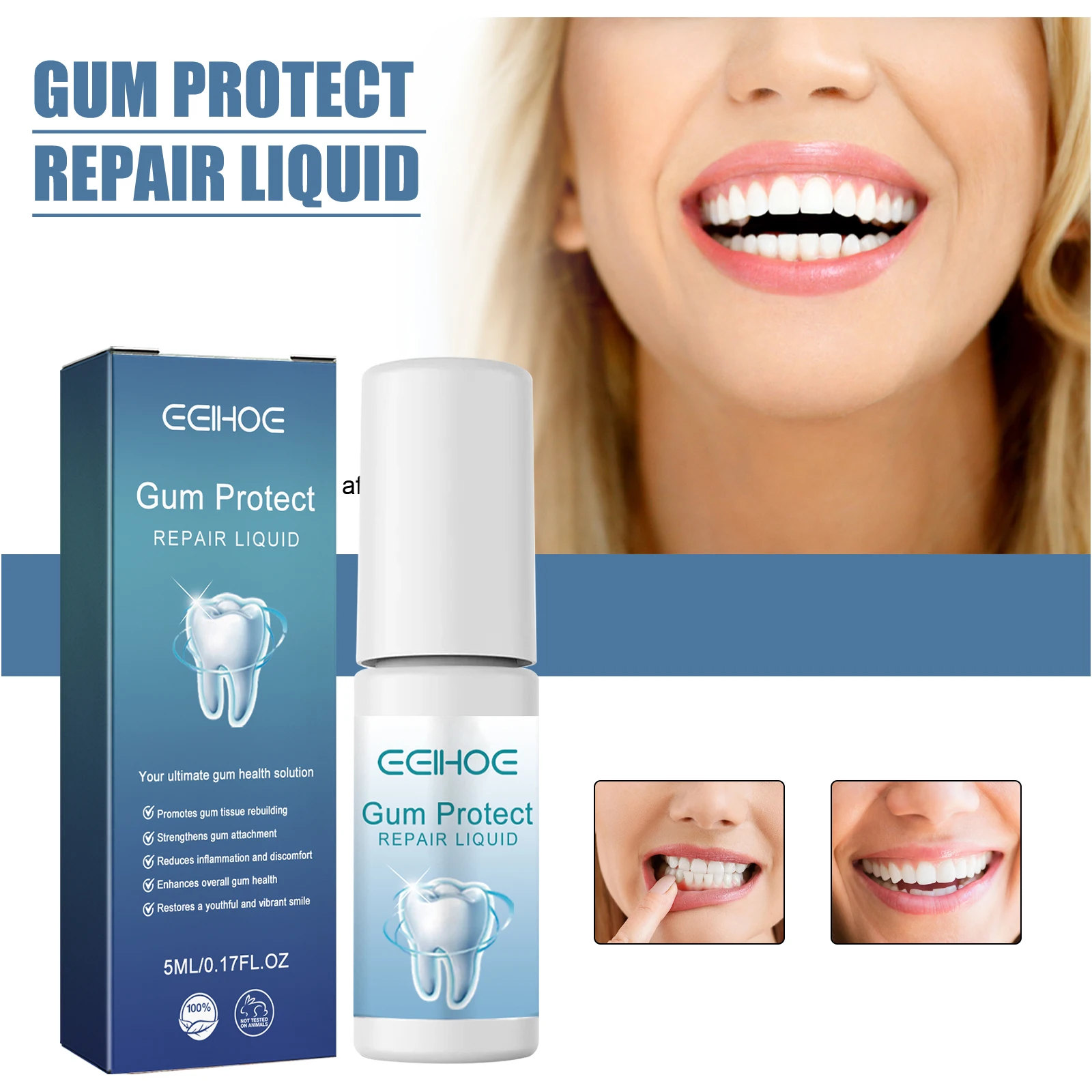 

Rapid Repair Gums Serum Effectively Relieve Tooth Allergy Dental Caries Tooth Cleaning Toothpaste Relieve Tooth Damage Nursing L