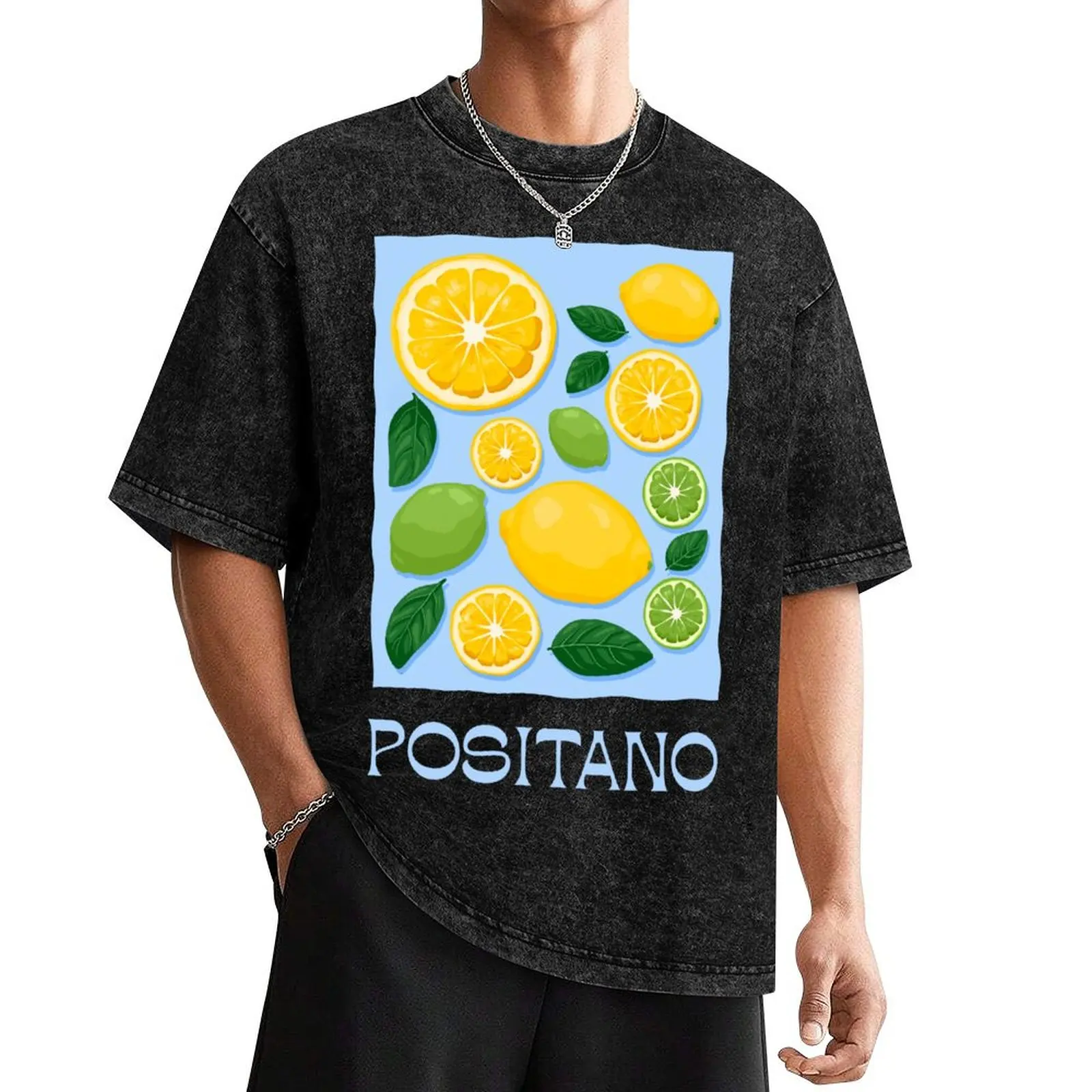 Positano and Amalfi, lemon and lime T-Shirt plus size tops affliction shirts anime stuff fashion shirts shirts men