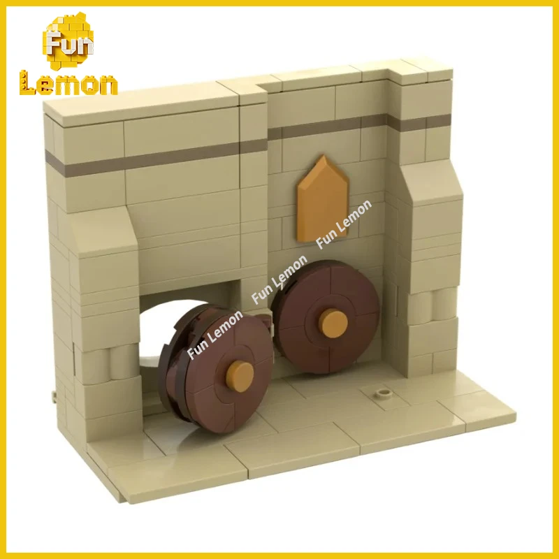 DIY Ancient Castle Interior Layout Blocks Medieval Common Room MOC Assembly Toy