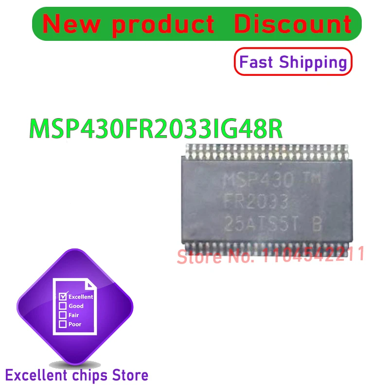 MSP430FR2033IG48R MSP430FR2033 MSP430 FR2033 SOP New Original Genuine Ic 1PCS~10PCS/LOT