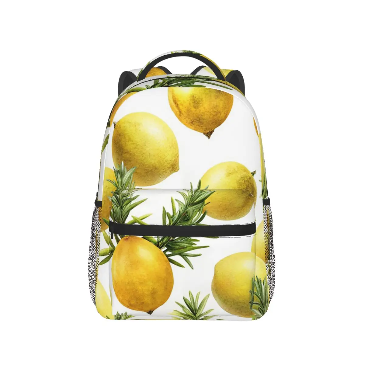 Beach Lemon And Rosemary Backpack Hot Sale Daypack Large Capacity Boys Girls BookBag School Bag Shoulder Bags for Men Women