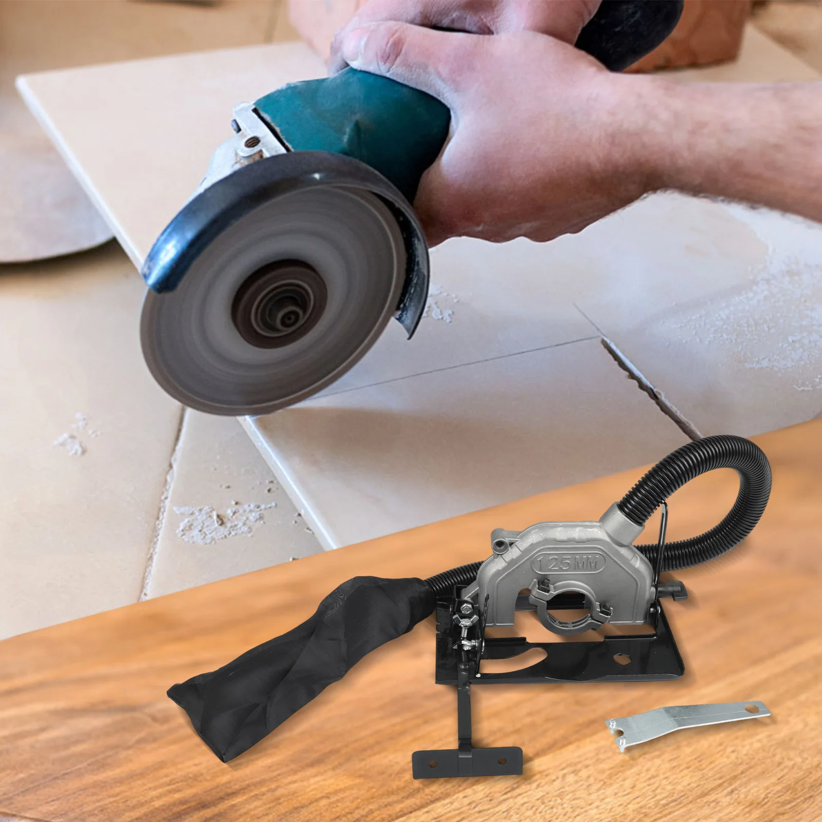 

1set Angle Grinder Bracket 0-40mm Depth/0-45° Cutting Adjustable Angle Grinder Converter Table Cutting Base Tools Accessories