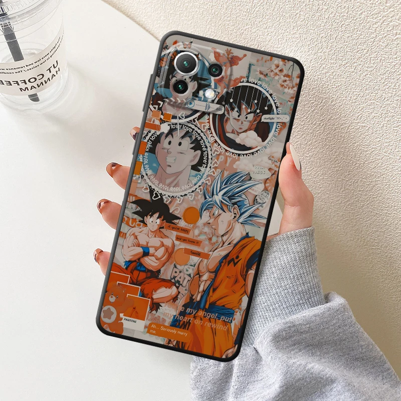 Dragon Ball Vegeta Art Case for Xiaomi Mi 11 12 13 Lite 10T 11T 12T Pro 13 14 15 Pro 12X Black Soft Phone Cover