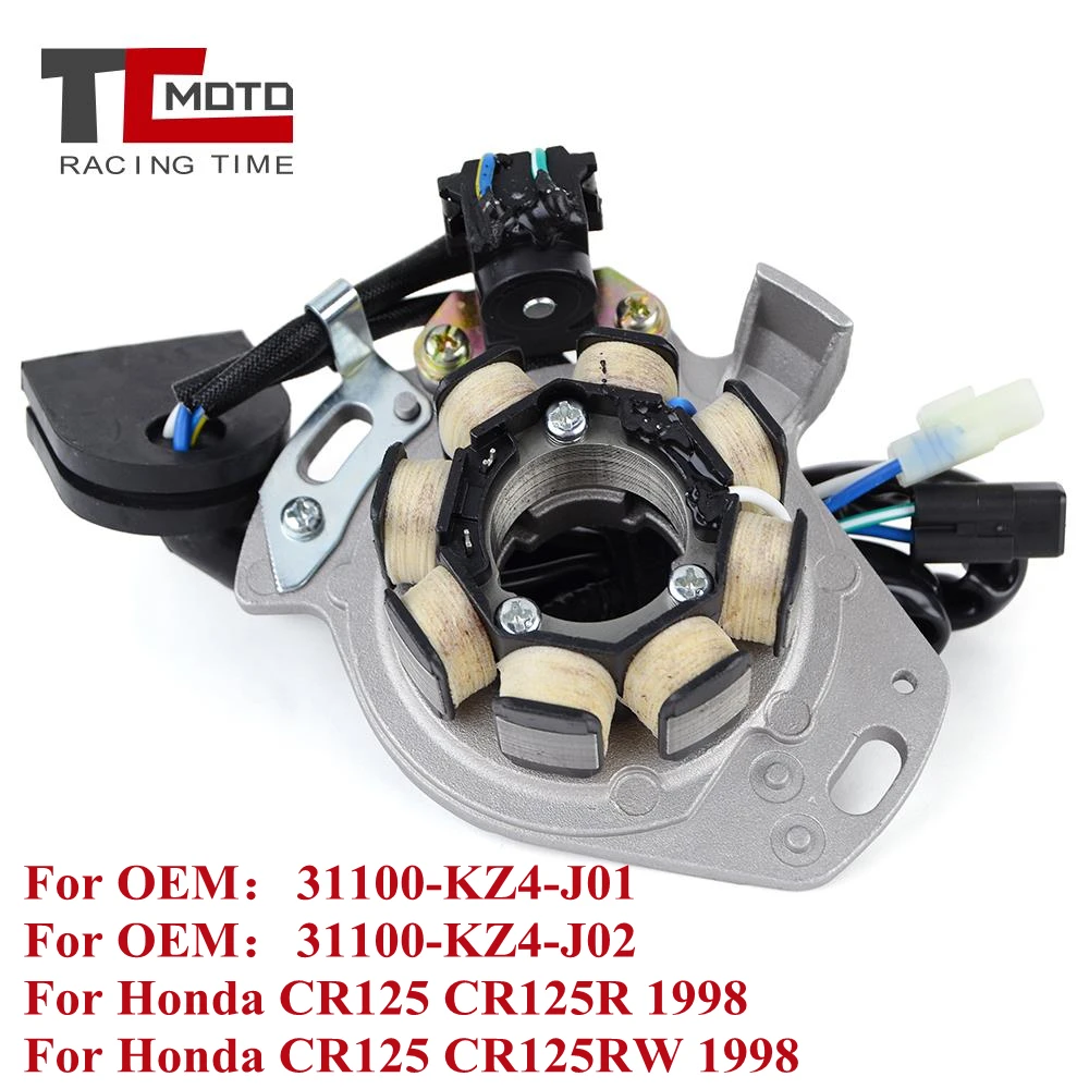 

Motorcycle Stator Coil for Honda CR125 CR125R CR125RW 1998 31100-KZ4-J01 31100-KZ4-J02 Generator Magneto Coil CR 125 CR 125R