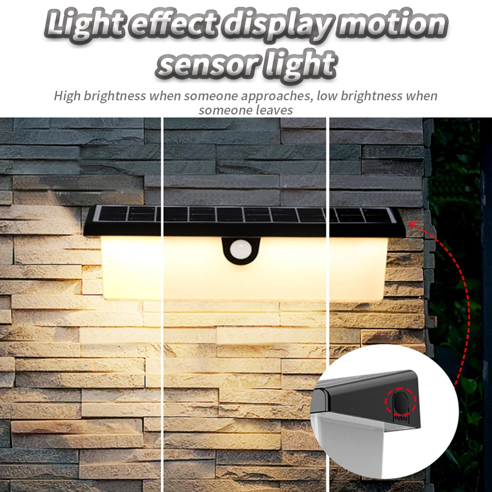 

Outdoor 33 LED Solar Lights With Motion Sensor IP54 Waterproof Wall Flood Lights With 3 Modes Outdoor Lamps For Patio Yard