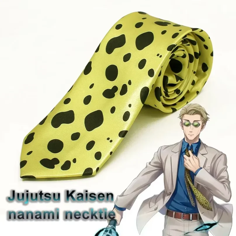 Anime Jujutsu Kaisen Nanami Kento Neck Tie Cosplay Costumes 7cm Width Neckties Accessoies For Prop Party Birthday Gift view 2