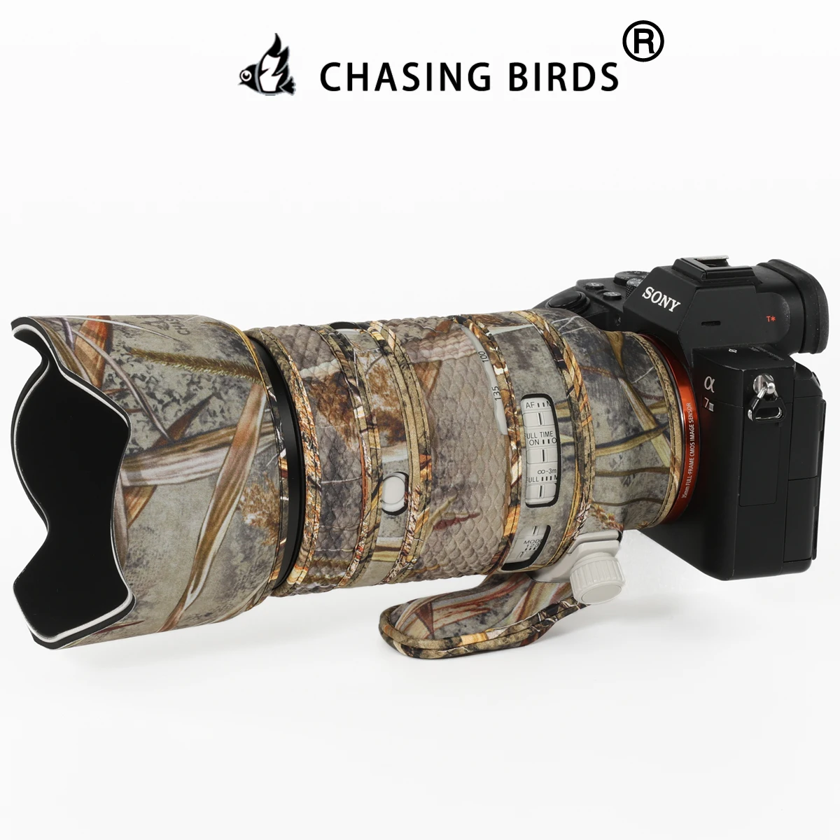 

Камуфляжное пальто с камуфляжным объективом CHASING BIRDS для Sony FE 70-200 мм F4 Macro G OSS II, водонепроницаемый и непромокаемый эластичный защитный чехол для объектива
