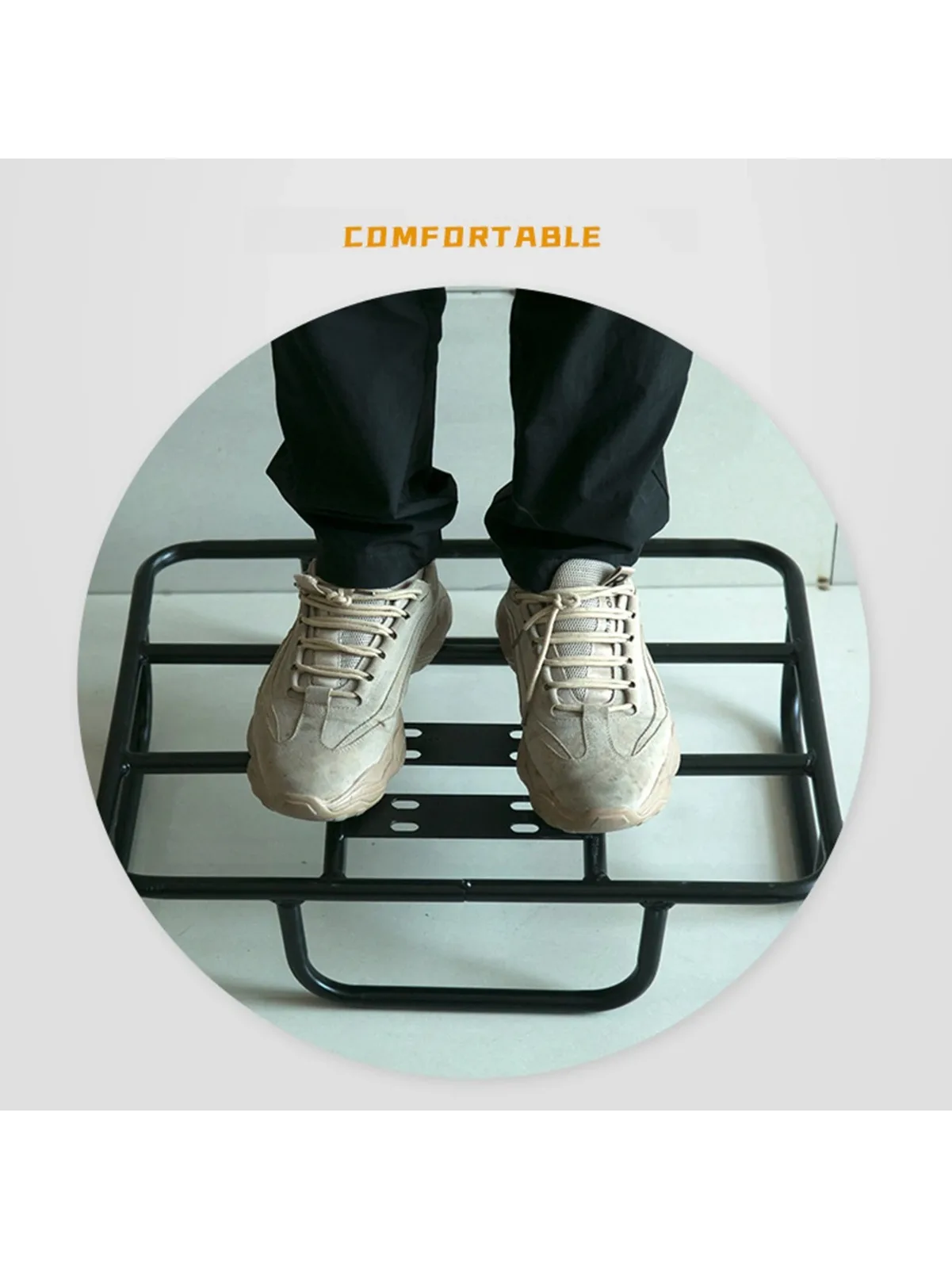AliExpress NONE Universal Food Delivery Box Rack Rear Grille Tool 80kg Loading Seamless Steel Tube Tools for Motorcycle Electric Bicycle