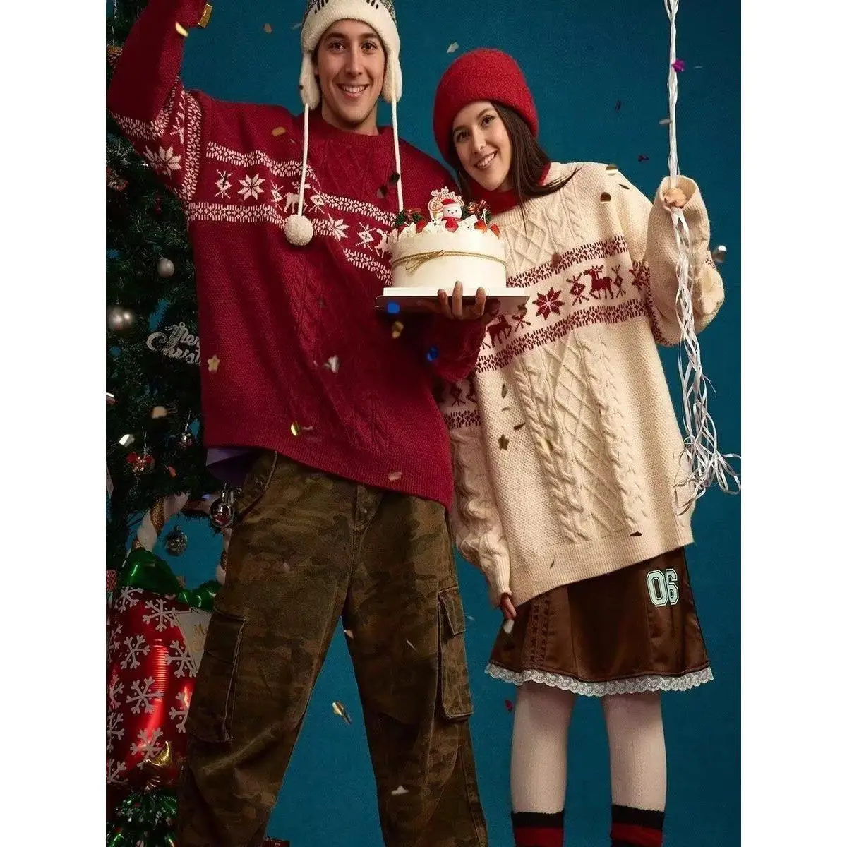 

Теплый вязаный свитер Cisas Theme свободного кроя с круглым вырезом, удобный, с длинными рукавами, для женщин, осень-зима, новинка