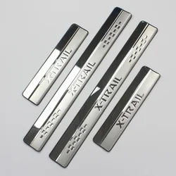 Stainless Steel Door Sill Scuff Plate for 2014-2019 Nissan X-Trail X Trail XTrail T32 Welcome Pedal Trim Car Styling Accessories