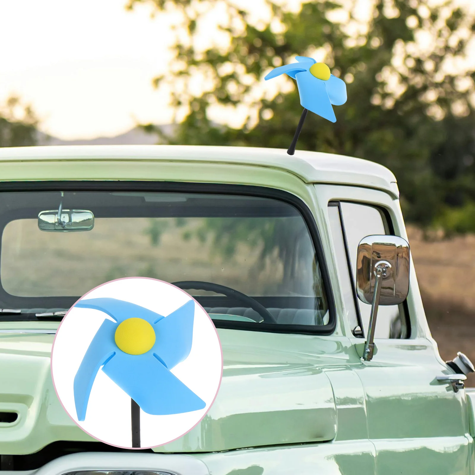 

Antenna Decoration Cute Car Roof Ornament Unique Lightweight Durable Windmill Design Vehicle Exterior Accessories For All