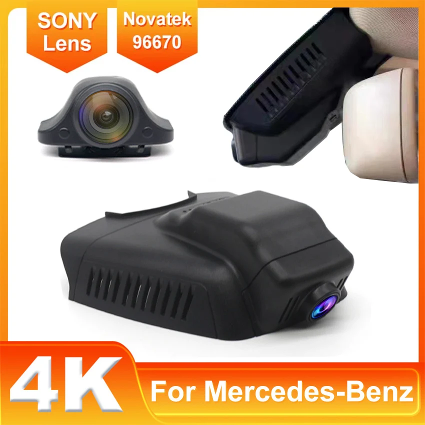 Plug and play UHD 4K Dash Cam Camera For Mercedes-Benz MB W204 C180 C250 C300 C350 2010-2015 Car DVR WIFI Camera,Car Accessories