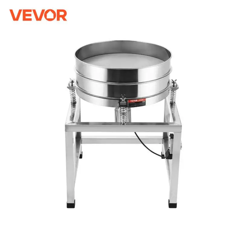 VEVOR Automatic Electric Vibrating Sieve Stainless Steel Sifter Shaker Machine with 40+100 Mesh Automatic Powder Sifter Machine