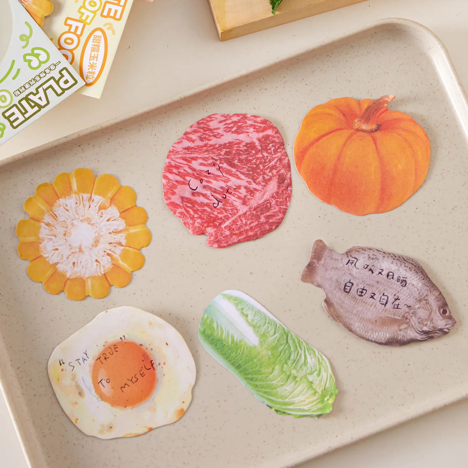 30 قطعة، قرطاسية كاواي، ملاحظات على شكل طعام لاصقة، وسادات ملاحظات ذاتية اللصق، لقائمة الدراسة اليومية، أدوات مكتبية للمدرسة