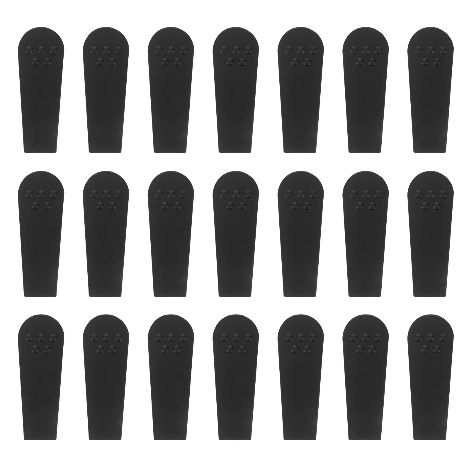 

20 Pcs Clip Claw Rubber Cover Sleeve for Machine Protect Protector Plastic Black Convenient Child