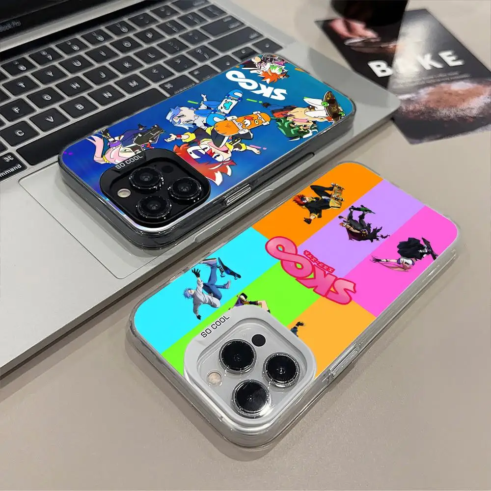 

Чехол SK8 Infinity для мобильного телефона iPhone 17, 16, 15, 14, 13, 12, 11 X XR XS 8 7 Pro Max Plus, полупрозрачный цветной чехол