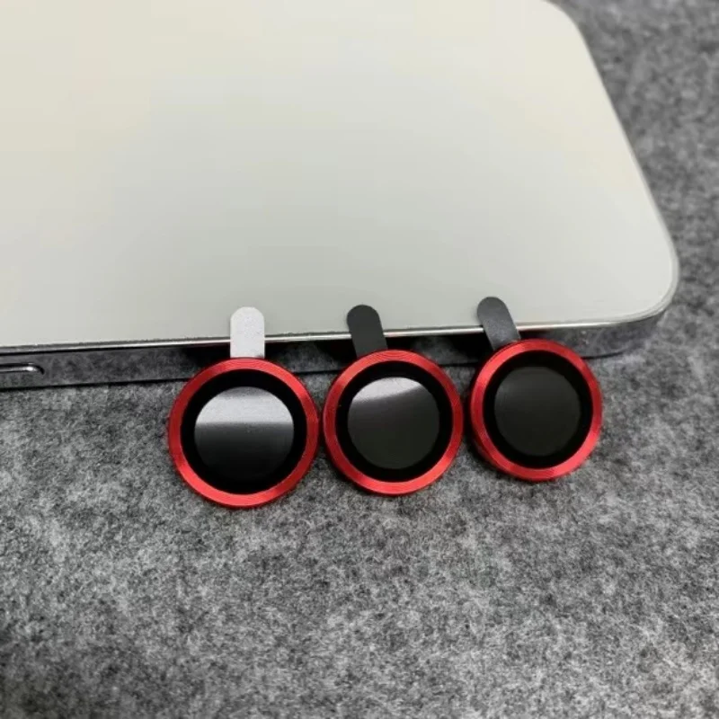 2-3 قطعة فيلم عدسة الكاميرا المعدنية آيفون 17 16Pro ماكس 15 زائد برو ماكس HD عدسة الزجاج المقسى آيفون 12 13 Mini 11Pro ماكس