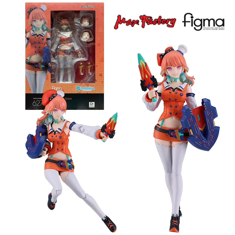 Max Factory Figma 627 Takanashi Kiara Hololive Production 15Cm Anime Original Action Figure Model Toy Birthday Gift Collection