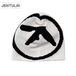 Punk Hat Knitting Beanies Aphex Twin Caps For Men Hip Hop Skullies Streetwear Unisex Y2k Winter Balaclava Kpop Vintage Goth Warm