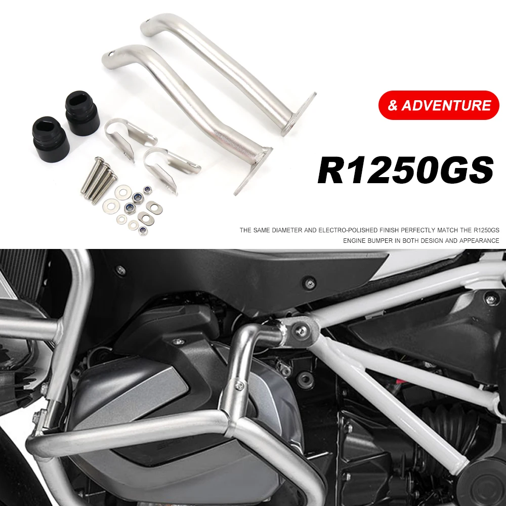 

New Accessories 1 pair Engine Highway Guard Crash Bar Bumper Frame Protection For BMW R1250GS R 1250GS 1250 GS Adventure ADV GSA