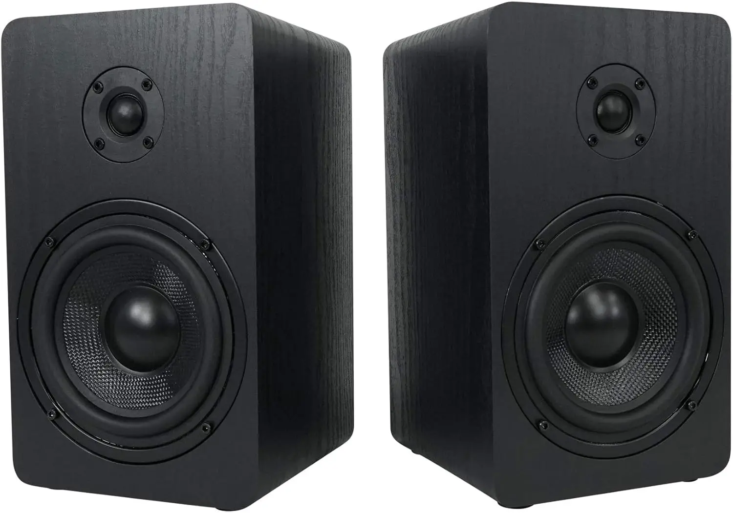 

Pair of 5.25" Bookshelf Speakers, 360W Peak, Kevlar Woofers, Silk Dome Tweeters, Wall-Mountable, for Home Theater & Music