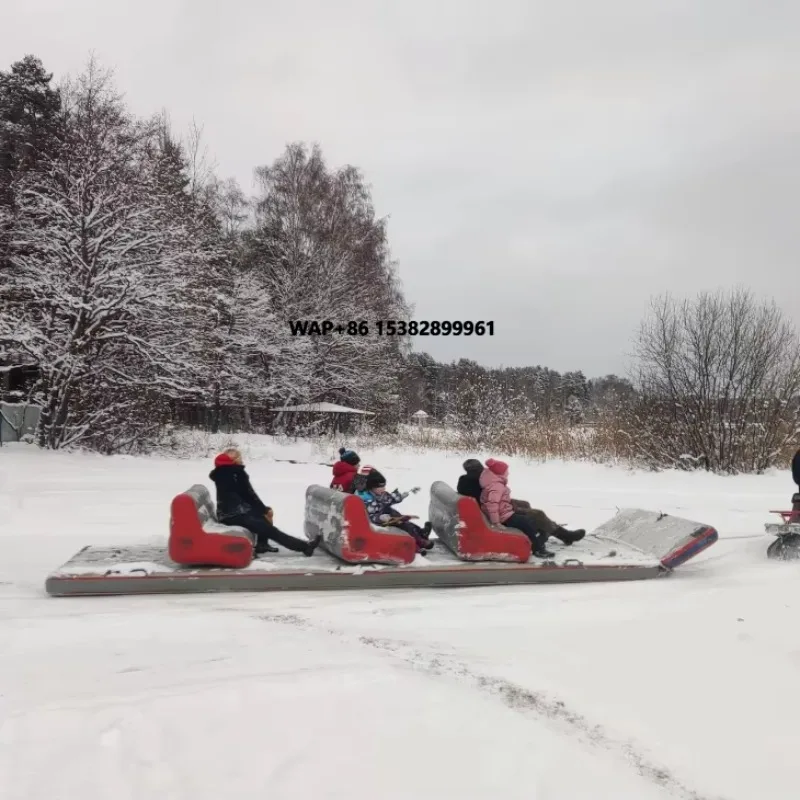 

Outdoor Winter Fun Inflatable Snow Sled Floating Big Sup Platform with Sofas for Adults and Kids