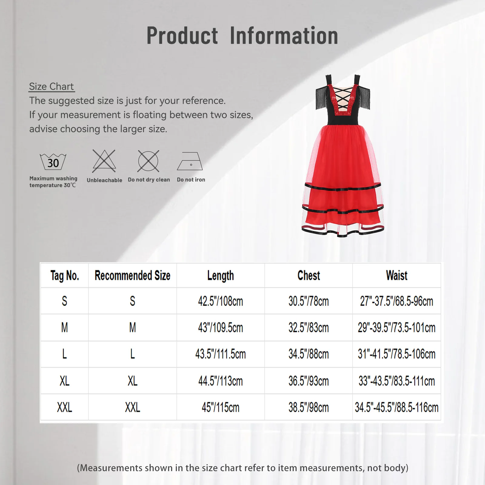 Frauen Flamenco Dance Performance Kostüm Quasten Kurzarm Tiered Rüschen Farbe Block Punkte Kleid Bühne Walzer Ballsaal Kleid