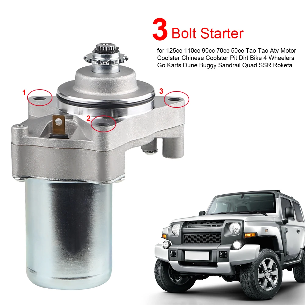 محرك كهربائي لدراجة نارية ، تاو تاو 50cc ، 70cc ، 90cc ، 110cc ، 125cc ، 12V ، 4 عجلات ، اكسسوارات مركبة #6