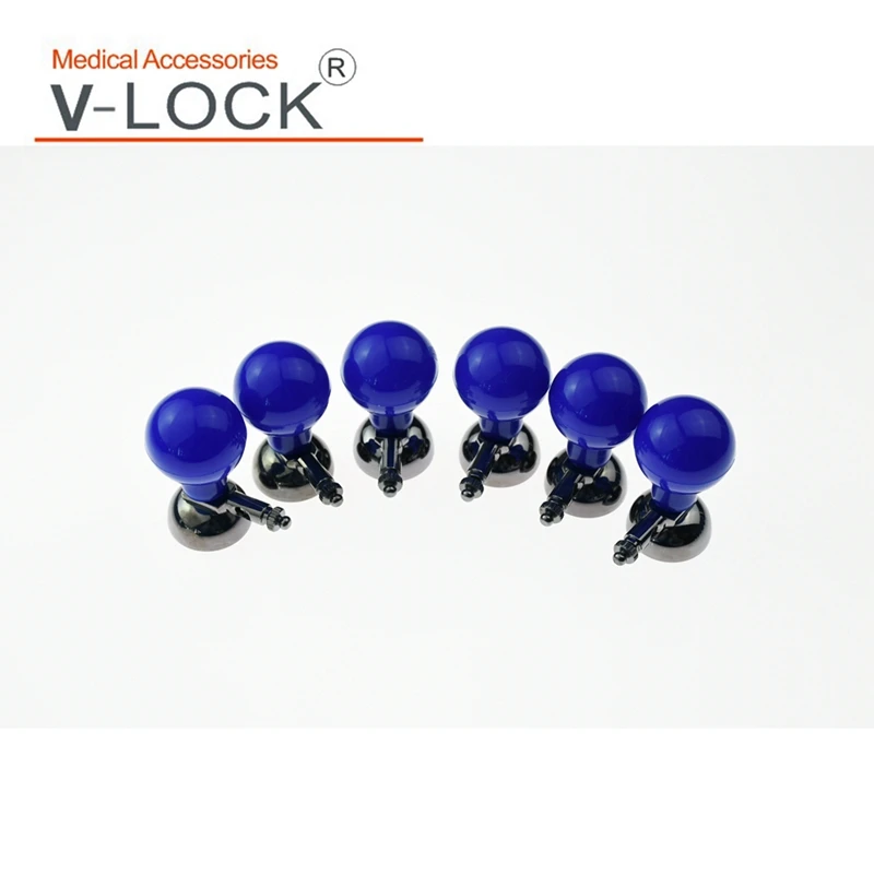 

V-LOCK многофункциональные всасывающие электроды EKG с Agcl, 3,0, 4,0, с защелкой и зажимом, металлическая часть OD = 24 мм, диаметр шара = 27 мм