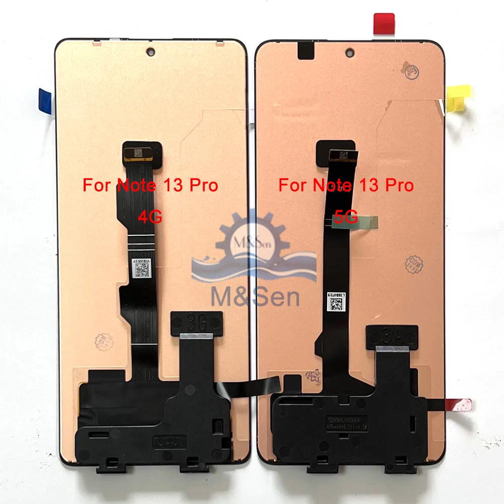 6.67\'\' Original For Xiaomi Poco M6 Pro 4G LCD Display Frame Touch Screen Panel For Redmi Note 13 Pro 4G LCD 23117RA68G Screen