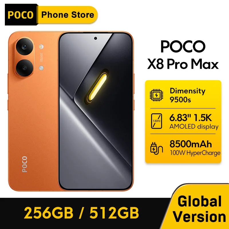Смартфон Poco X8 Pro Max, 12/256ГБ, 12/512ГБ, global | AliExpress